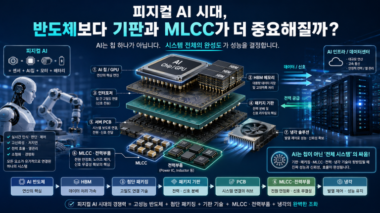 피지컬 AI 시대, 반도체보다 기판과 MLCC가 더 중요해질까?